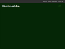 Tablet Screenshot of columbusaudubon.org